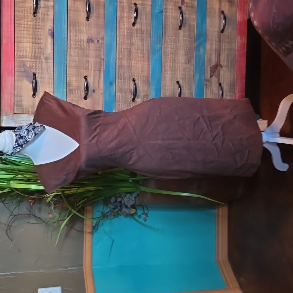 Suede dress